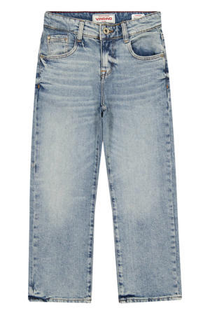 regular waist relaxed fit jeans light blue denim