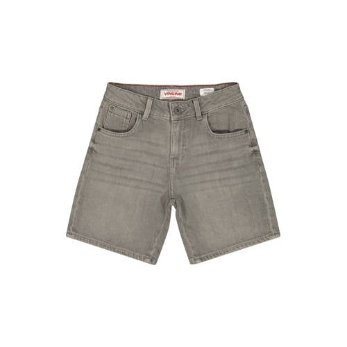 Vingino regular denim short grey denim Korte broek Grijs Jongens Katoen - maat 128 afbeelding