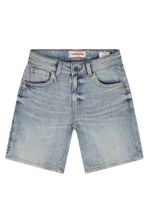 regular short light blue denim