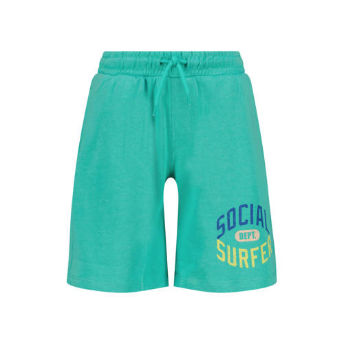 Vingino relaxed sweatshort turquoise Korte broek Blauw Printopdruk - maat 152 afbeelding
