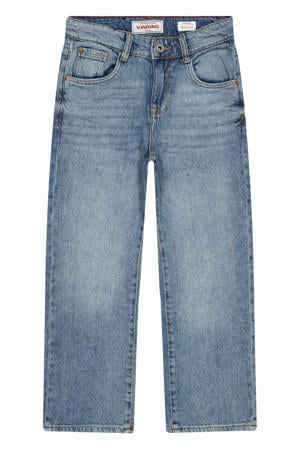 regular waist relaxed fit jeans medium blue denim