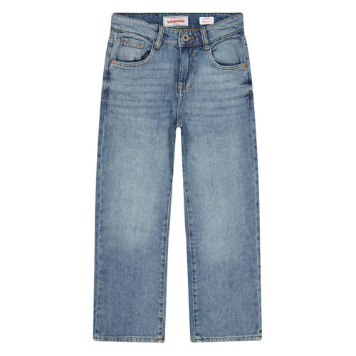 Vingino regular waist regular fit jeans medium blue denim Blauw Jongens Katoen - maat 176 afbeelding
