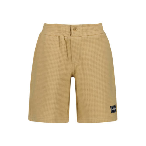 Vingino relaxed sweatshort zand Korte broek Beige Jongens Katoen Effen - maat 140 afbeelding