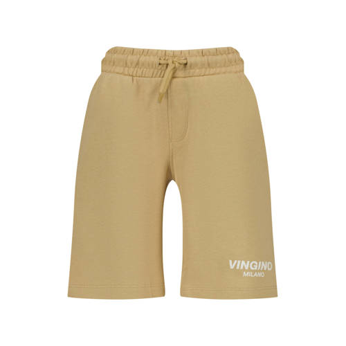 Vingino relaxed sweatshort zand Korte broek Beige Logo - maat 164 afbeelding