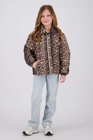 zomerjas met panterprint bruin