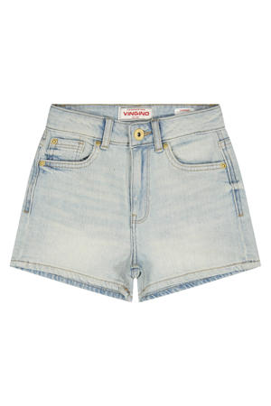 regular short light blue denim