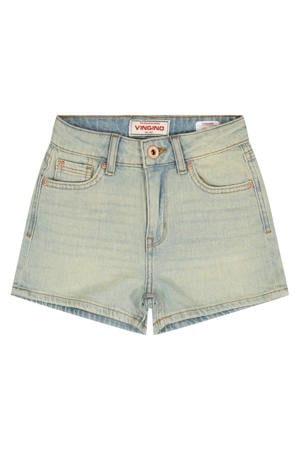regular short light blue denim