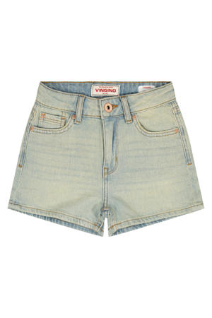 regular short light blue denim