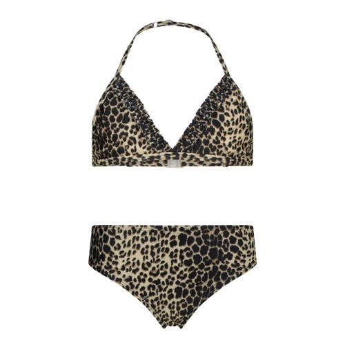 Vingino bikini met panterprint bruin Meisjes Polyester Panterprint - maat 164 afbeelding
