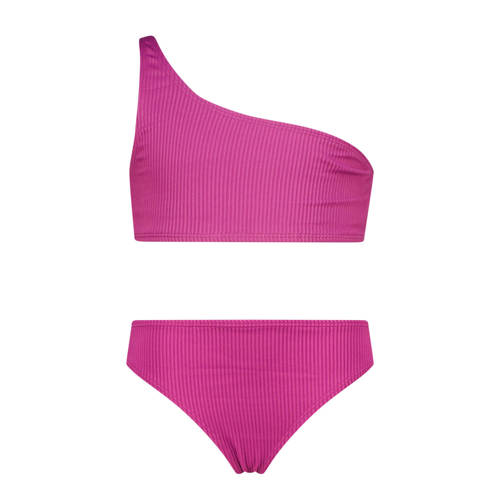 Vingino one shoulder bikini paars Meisjes Polyester Effen - maat 116 afbeelding