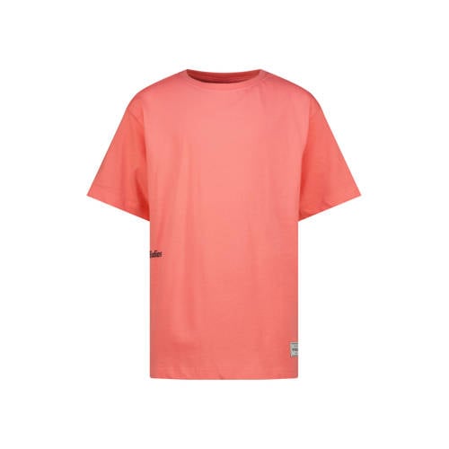 Vingino T-shirt met backprint oranje Jongens Katoen Ronde hals Backprint - maat 116 afbeelding