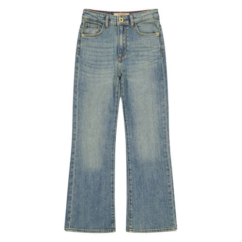 Vingino flared jeans light blue denim Blauw Effen - maat 146 afbeelding