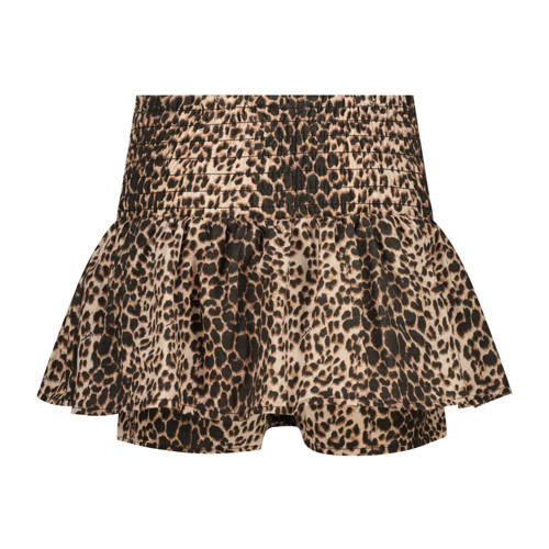 Vingino skort met panterprint bruin Rok Meisjes Katoen Panterprint - maat 140 afbeelding