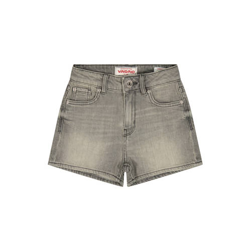 Vingino denim regular short grey denim Korte broek Grijs Effen - maat 152 afbeelding