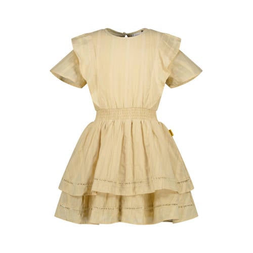 Vingino korte jurk geel Meisjes Katoen Ronde hals Effen