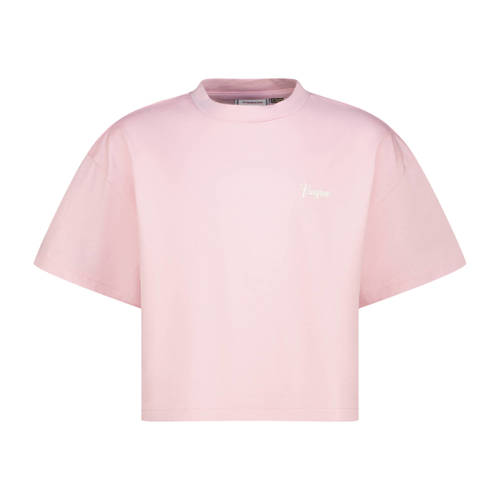 Vingino T-shirt met backprint lichtroze Meisjes Katoen Ronde hals Backprint - maat 176 afbeelding