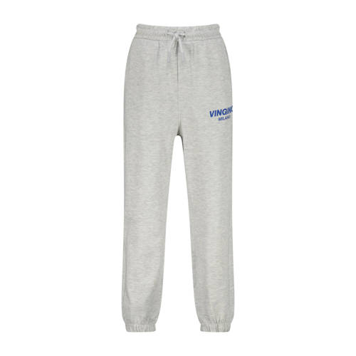 Vingino regular casual broek grijs Jongens Katoen Tekst - maat 152 afbeelding