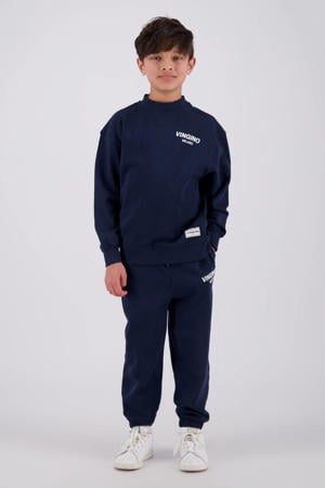 regular casual broek donkerblauw