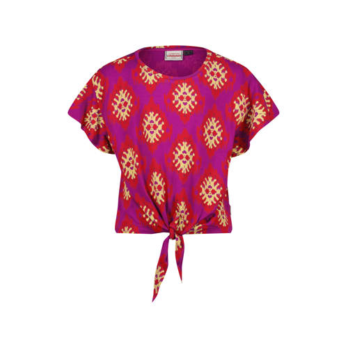 Vingino blousetop roze Meisjes Viscose Ronde hals Meerkleurig - maat 176 afbeelding