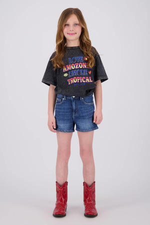 regular short medium blue denim