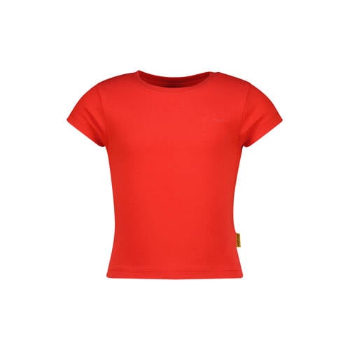 Vingino T-shirt rood Meisjes Stretchkatoen Ronde hals Effen - maat 176 afbeelding