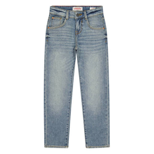 Vingino straight leg jeans light blue denim Blauw Jongens Katoen Effen - maat 152 afbeelding