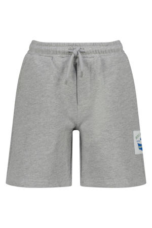 relaxed sweatshort grijs melange