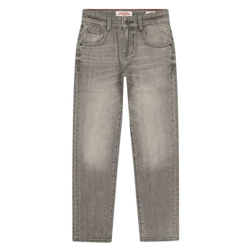Vingino straight leg jeans grey denim Grijs Jongens Katoen Effen - maat 140 afbeelding