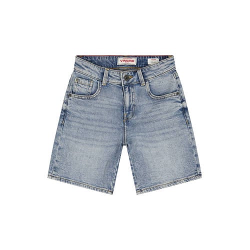 Vingino regular denim short medium blue denim Korte broek Blauw Jongens Katoen - maat 128 afbeelding