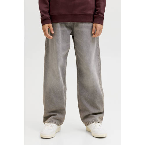 JACK & JONES JUNIOR baggy jeans black denim Zwart Effen - maat 146 afbeelding