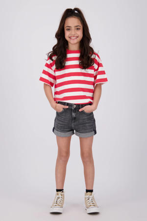 T-shirt rood/wit