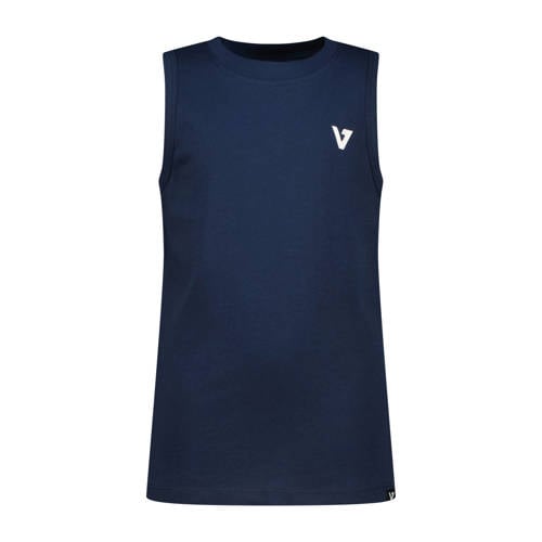 Vingino tanktop donkerblauw Jongens Katoen Ronde hals Effen - maat 128 afbeelding