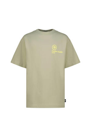 T-shirt met backprint groen