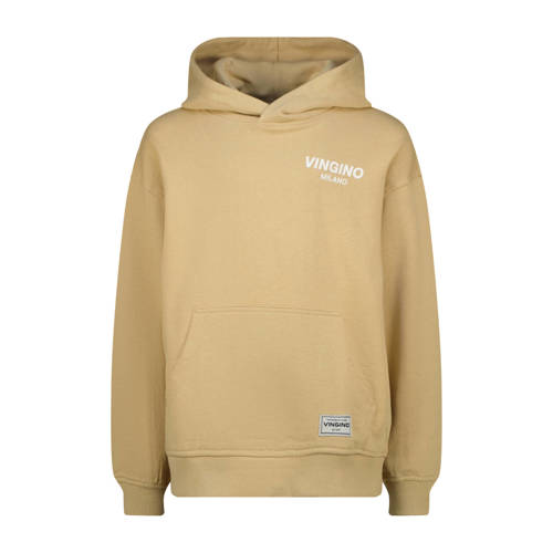 Vingino hoodie zand Sweater Beige Logo
