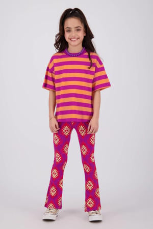 flared legging fuchsia