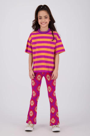 flared legging fuchsia