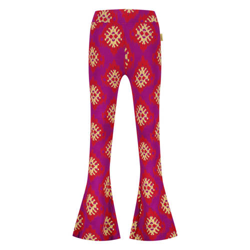 Vingino flared legging fuchsia Broek Roze Meisjes Viscose All over print - maat 128 afbeelding