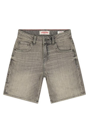 regular short grey denim