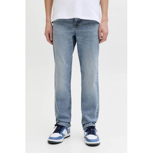 JACK & JONES JUNIOR regular fit jeans medium blue denim Blauw Jongens Stretchdenim - maat 170 afbeelding