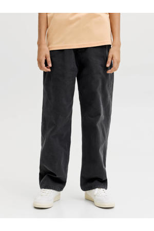 wide leg casual broek grijs