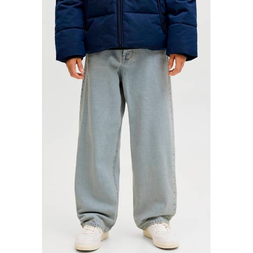 JACK & JONES JUNIOR baggy jeans light blue denim Blauw Effen - maat 152 afbeelding