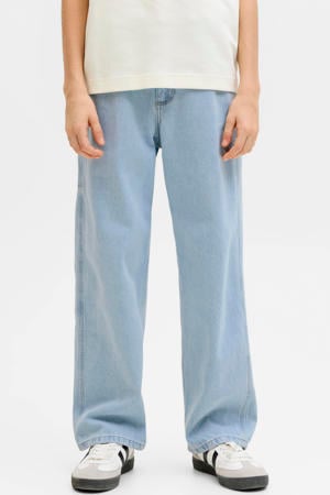 high waist baggy jeans light blue denim