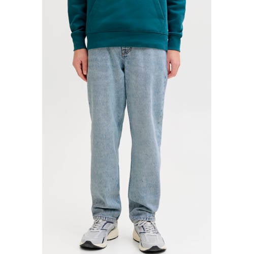 JACK & JONES JUNIOR loose fit jeans baggy jeans light blue denim Blauw Jongens Katoen - maat 134 afbeelding