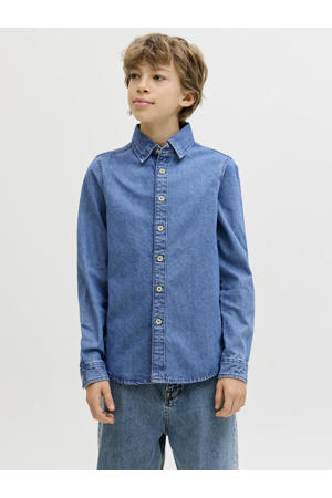 denim overhemd medium blue denim