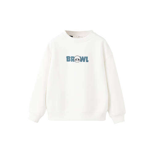 Mango Kids sweater met backprint wit Backprint - maat 152 afbeelding