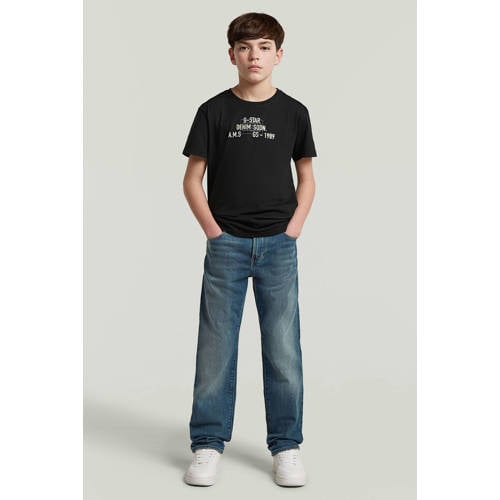 G-STAR straight leg jeans medium blue denim Blauw Effen - maat 176 afbeelding