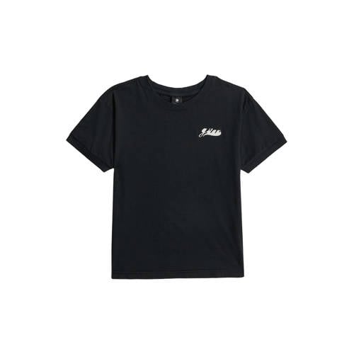 G-STAR T-shirt zwart Meisjes Katoen Ronde hals Effen - maat 140 afbeelding