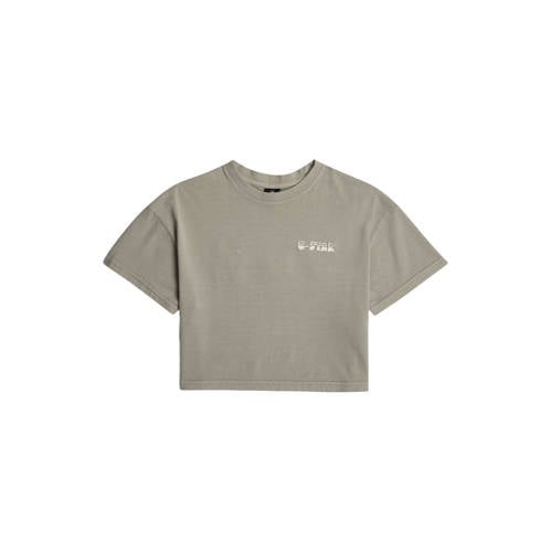 G-STAR T-shirt beige Meisjes Katoen Ronde hals Effen - maat 164 afbeelding