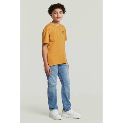 G-STAR T-shirt geel Jongens Katoen Ronde hals - maat 128 afbeelding
