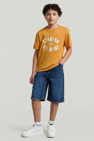 denim short medium blue denim